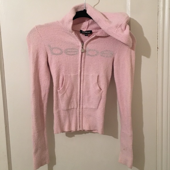 bebe | Sweaters | Bebe Pink Hooded Long 